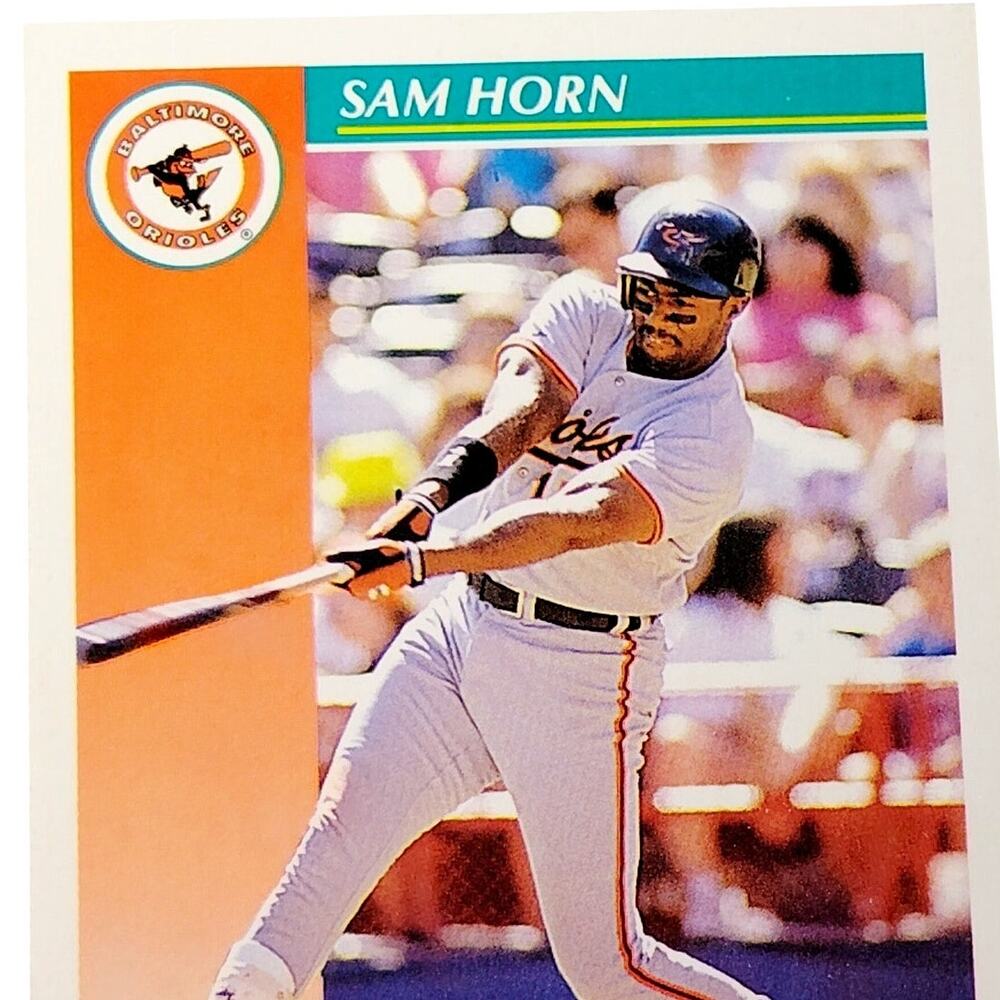 1992 Score Sam Horn #290 Baltimore Orioles First Baseman MLB Baseball NM